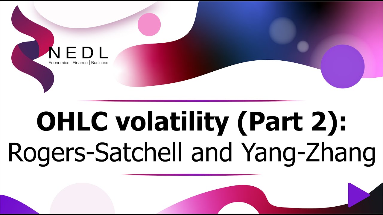 OHLC volatility (Part 2): Rogers-Satchell and Yang-Zhang (Excel) - YouTube