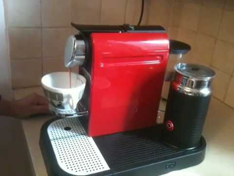 fjende Colonial Tidligere Nespresso CitiZ in Red with Aeroccino Plus - YouTube