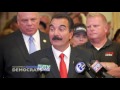 Speaker Prieto at Newser in Support of Bill to Provide Unemployment Benefits to Striking Workers