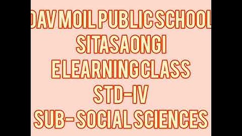 Std IV social science Chapter 4: An Ideal Home