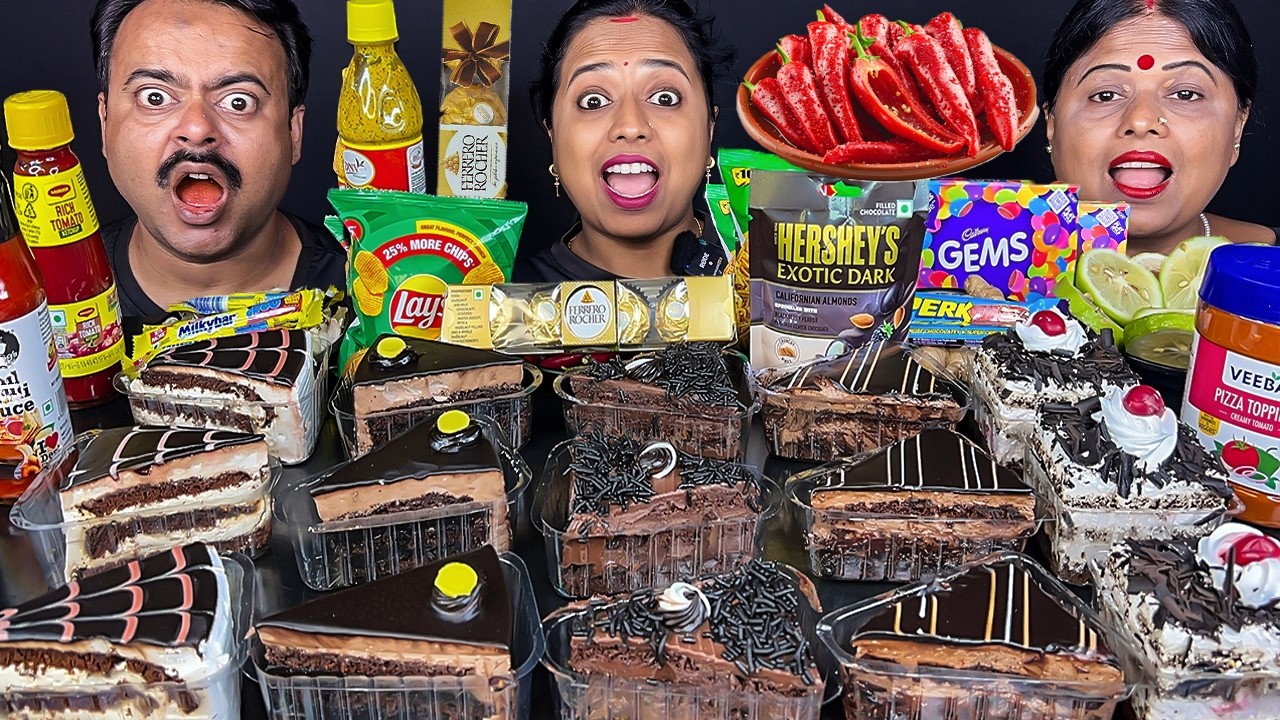 EPIC PASTRY CHALLENGE | CHOCOLATE CAKE EATING MUKBANG ASMR VIRAL VIDEO