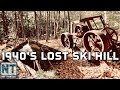 Lost ski hill search & find in New Hampshire - Old rope tow and lift Abandoned Ski