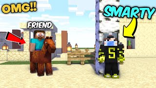 😈I Became YesSmartyPie To Troll My Best Friend in Minecraft || Hindi