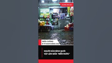 Triều cường ở TP HCM vượt báo động 3 Người dân Bình Quới dọn ngập tới nửa đêm
