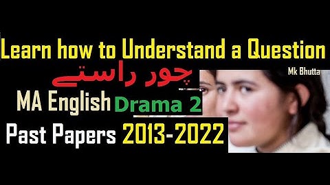 Solved Past Papers of MA English part 1 2 | Punjab Sargodha University Translation | Bhutta Academe