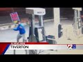 Man uses rock to break 6 pumps at Tiverton gas station