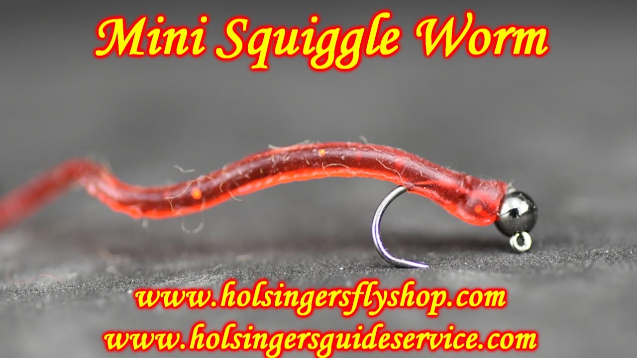 Mini Squiggle Worm, Holsinger's Fly Shop 