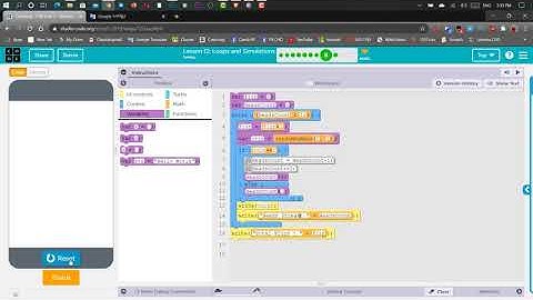 Loops and Simulations Lesson 12.8 Answers Code.org CS Principles