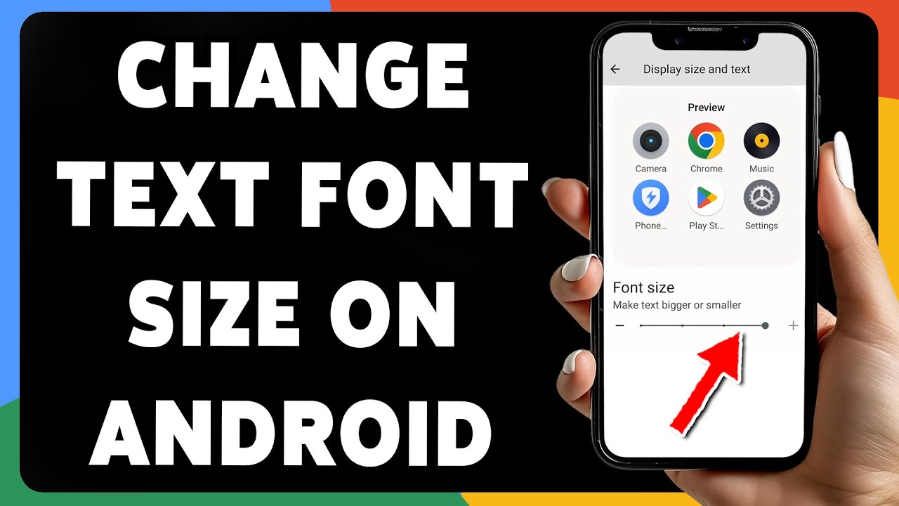 How To Change Text Font Size On Android 2025 | Adjust Font Size On Any ...