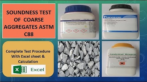 Soundness Test of Aggregate ASTM C88  AASHTO T-104