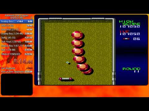 Arkanoid Doh It Again Any% (1-99) Full Game WORLD RECORD Speedrun in 2:56:57