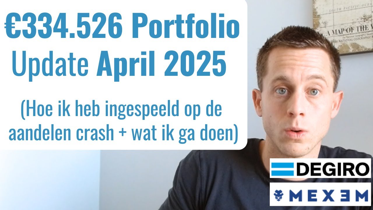 Portfolio Update April 2025: Beleggen via DEGIRO & MEXEM | 70% Cash, Klaar  voor de Crash?