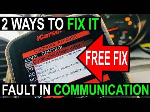 iCarsoft Fault In Communication With Vehicle ECU - HOW TO FIX VIDEO   Connection problem