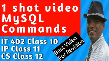 1 shot SQL Commands Computer Science Class 12 |  MySQL Commands Information Technology Class 10
