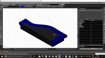 Turbocad Sweep tool Tutorial - How to make a 3D object along a path