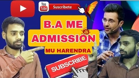 #video ||B.A Part2|| Admission 20 to 23 || ||@muharendra