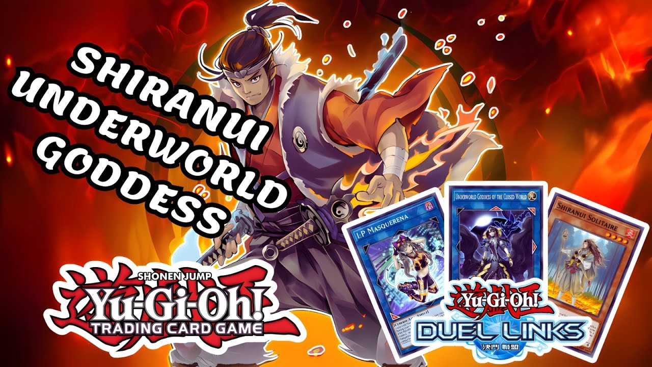 SHIRANUI UNDERWORLD GODDESS OF THE CLOSED WORLD WITH SHIRANUI STYLE SUCCESSOR YU GI OH DUEL LINKS