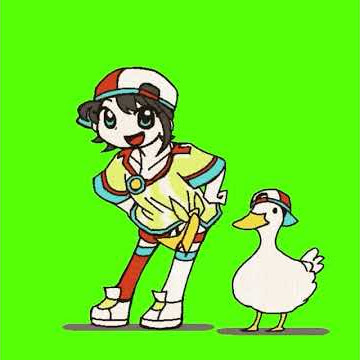 Shuba Duck Dancing On Green Screen.mp4