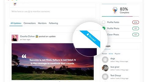 BuddyPress Sticky Post lets admin pin-up site-wide and groups activities to the top of Activity