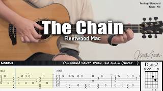 The Chain - Fleetwood Mac | Fingerstyle Guitar | TAB + Chords + Lyrics