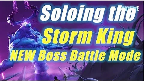 Soloing the Storm King / Fortnite Save the World