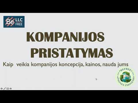 Video: Kaip Pasirinkti LLC Pavadinimą