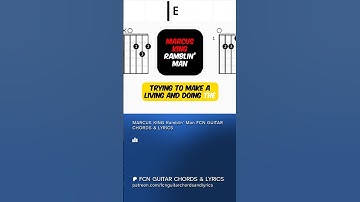 Thumbnail of MARCUS KING Ramblin’ Man FCN GUITAR CHORDS & LYRICS
