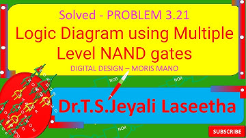 Logic Diagram Implementation using MULTIPLE LEVEL NAND Gates