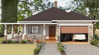 Absolutely Stunning House Design With Floor Layout I Cozy Home With Wrap Around Porch I 3 Bedroom
