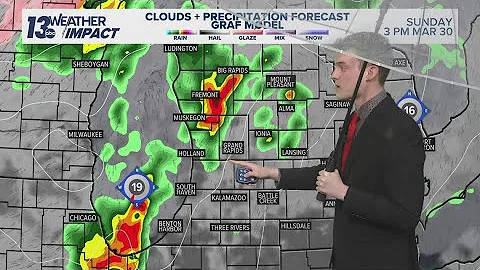 13 ON YOUR SIDE Forecast: Severe storms possible Sunday afternoon and evening