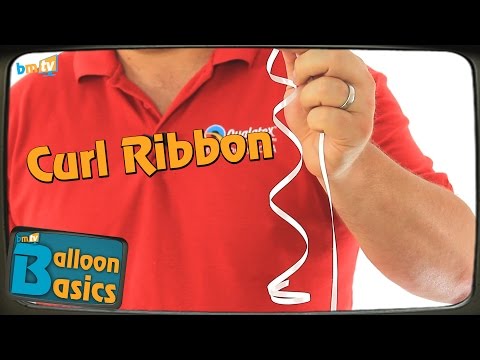 Balloon Ribbons - How to Tie Curly Ribbon to Balloons