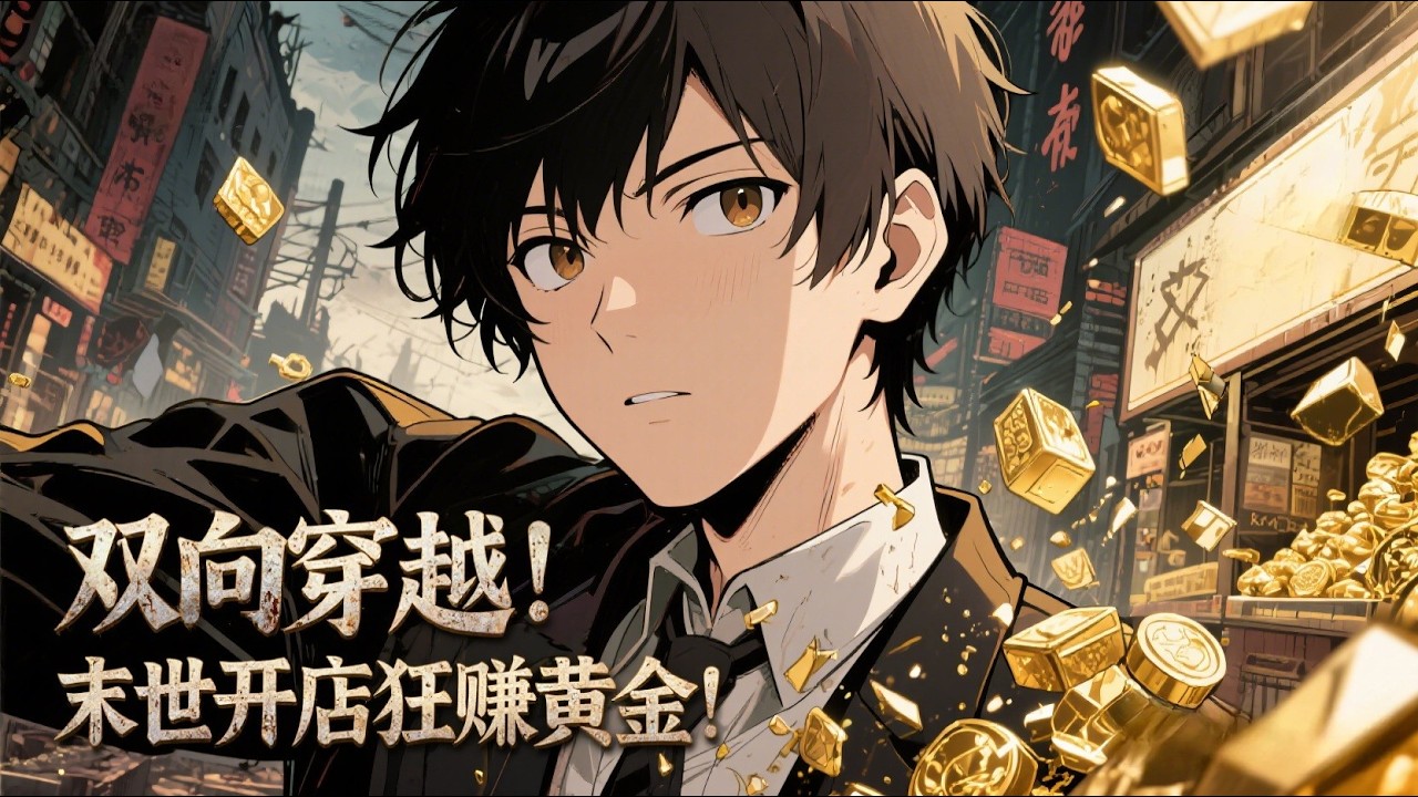 【FULL】《雙向穿越！末世開店狂賺黃金！ 》末世眾人啃發黴麵包，他卻能穿越現代！開起專屬小賣鋪，蛋糕泡麵全場100公克黃金一件！難民、梟雄皆來換購，憑雙向穿越狂攬黃金，末世當老闆爽到飛起！#原創動畫