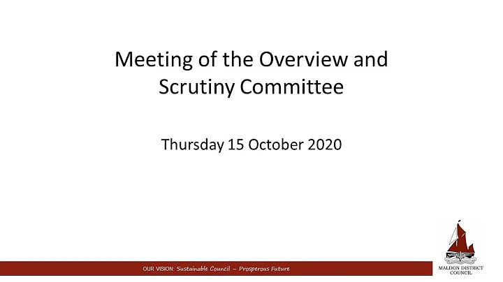 15/10/2020 - Overview and Scrutiny Committee meeting