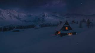 ❄️ Winter Cabin Lofi Ambience — Cozy Snow Night | Study / Sleep / Relax