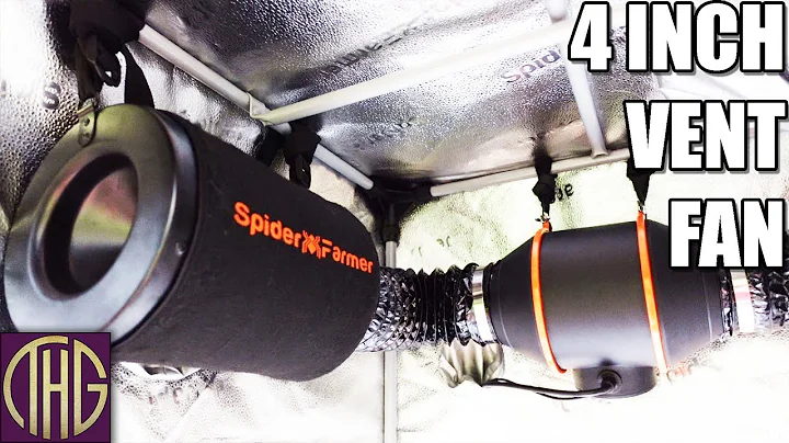 Affordable Air Flow & Smell Control! Spider Farmer 4" Exhaust Fan With Speed Control Unboxing Setup