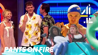 Jimmy Carr, Joel Dommett, Toff & More Judge the Craziest Challenges on Pants on Fire