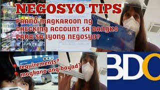 MAGKANO MAGPAGAWA NG CHECK BOOKLET / PAANO MAGKAROON NG CHECKING ACCOUNT/CHECK ACCOUNT