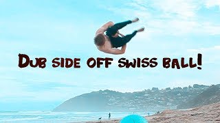 my first double sideflip OUTSIDE after landing on my NECK