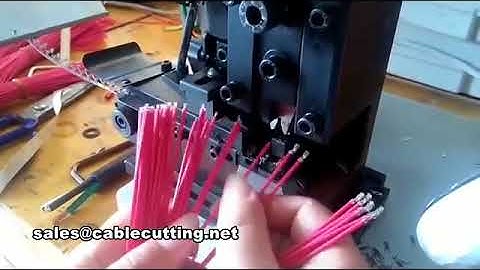 Terminal crimping machine,  automatic wire cutting crimping machine