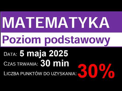WSZYSTKO co musisz wiedzieć, żeby zdać na 30% w 30 minut mature z matematyki