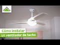 Cómo instalar un ventilador de techo - LEROY MERLIN