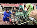 Rebuilding a Hino Euro J2 Truck Diesel Engine || How to Assemble Engine of Hino Euro J2 Truck