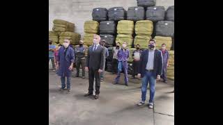 El Gobernador Mariano Arcioni recorrió la Cooperativa Lanera Trelew Ltda.