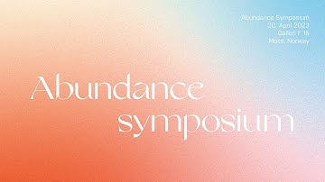 Abundance symposium – Norwegian Crafts
