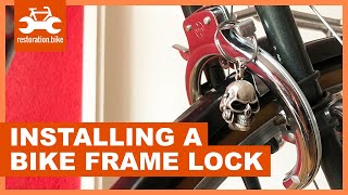 How to install a bike frame lock in 2 easy steps