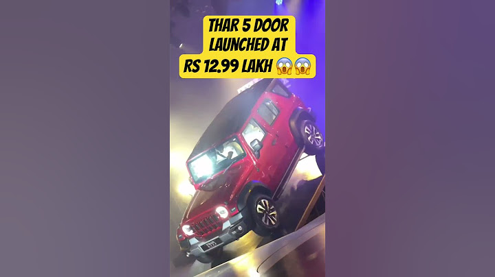 Rs 12.99 Lakhs Mahindra Thar Roxx 5 Door #shortsfeed #mahindra #mahindrathar