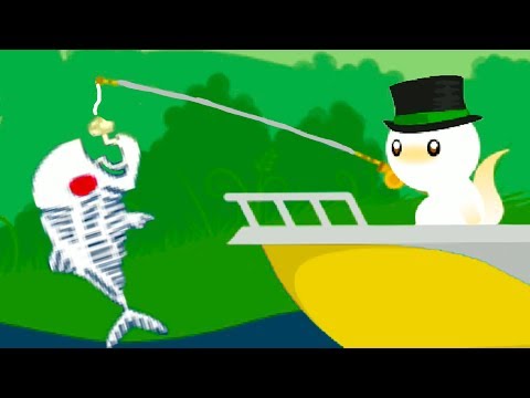 КОТЕНОК РЫБОЛОВ #3 Поймал большую и маленькую рыбку милый котик в мультик игре #пурумчата