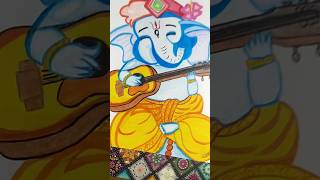 Beautiful Ganesh painting 🎨 Step by step guide! Part 1 & 2 live—go watch now 🙏✨#art #viral #trending