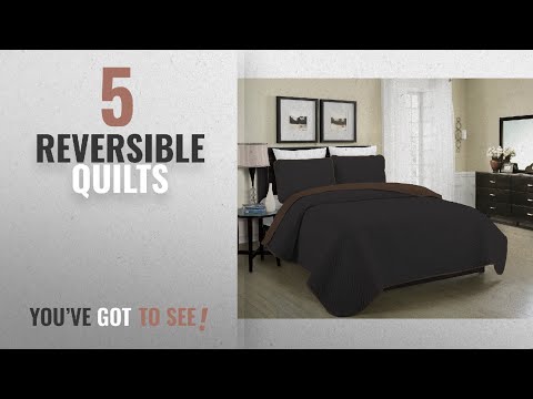 top-10-reversible-quilts-[2018]:-blissful-living-reversible-luxury-pinsonic-quilt-set-including