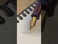 Writing with the incredible Harmonic Nib #fountainpen #calligraphy #satisfying #pen #art